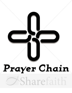 The Prayer Chain Cross   Prayer Clipart