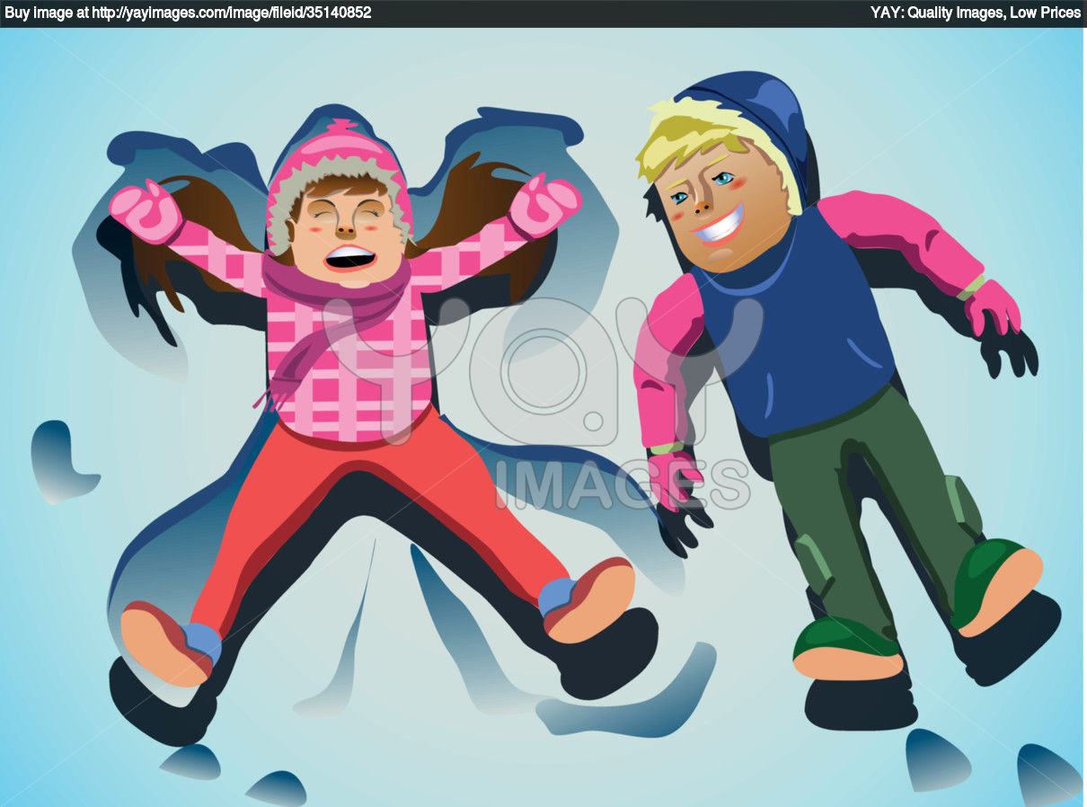 Wallpapers Backgrounds   Playing Kids Snow Clip Art