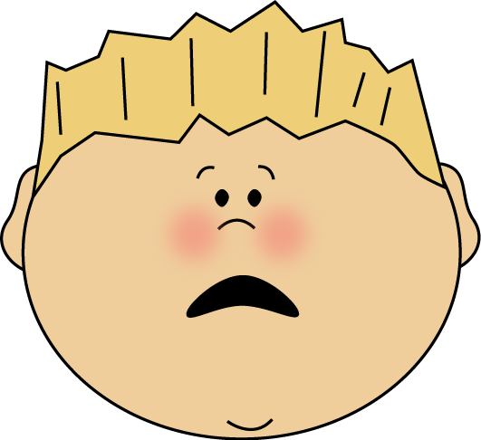 Worried Face Clip Art Scared Kid Clipart Clipart