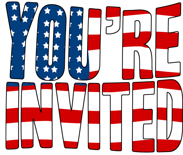 4th Of July You Re Invited Clipart