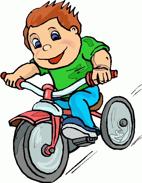 Boy On Bicycle 3 Clipart   Boy On Bicycle 3 Clip Art