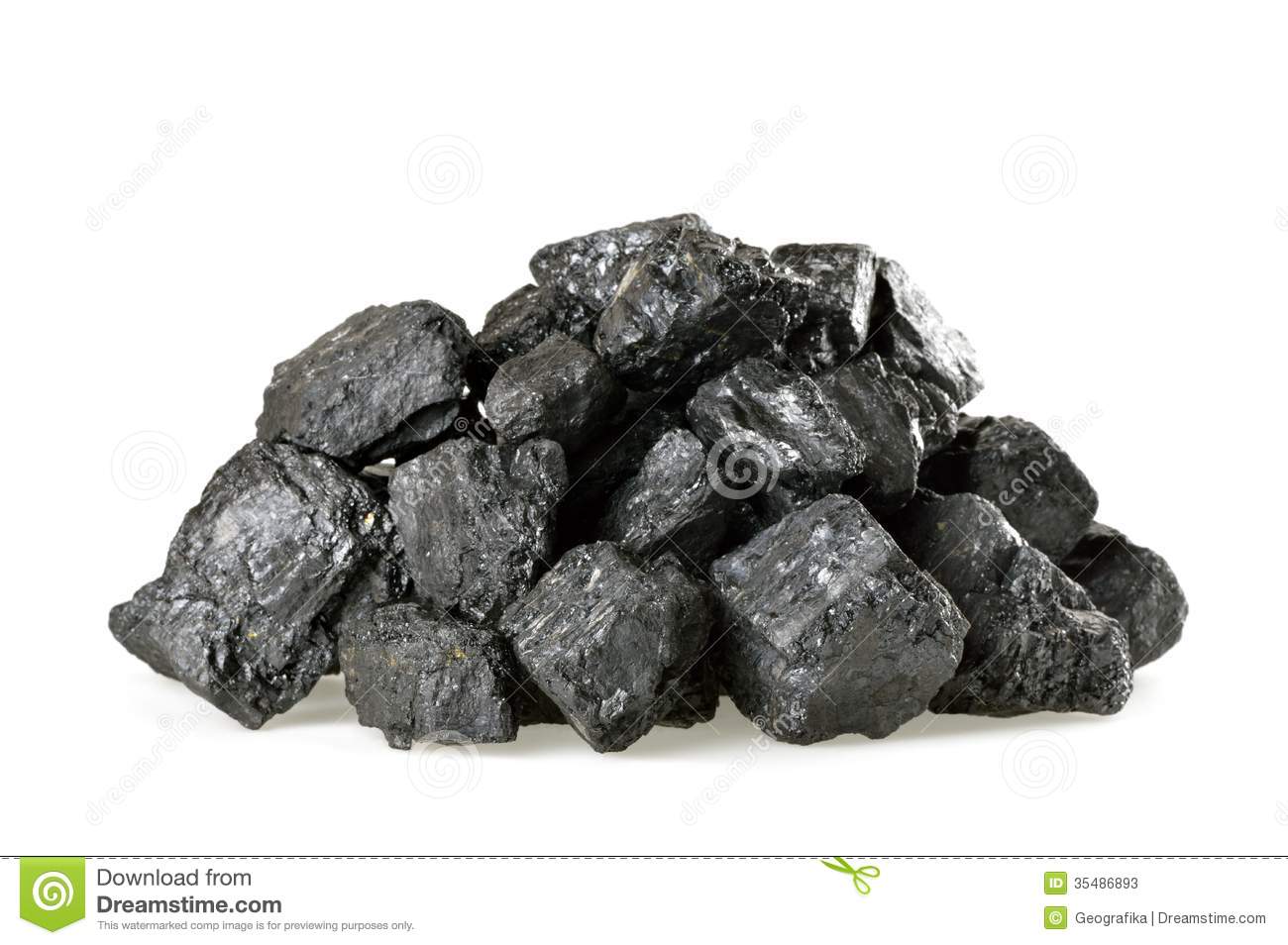 Coal Clipart Pile Of Coal Isolated On White