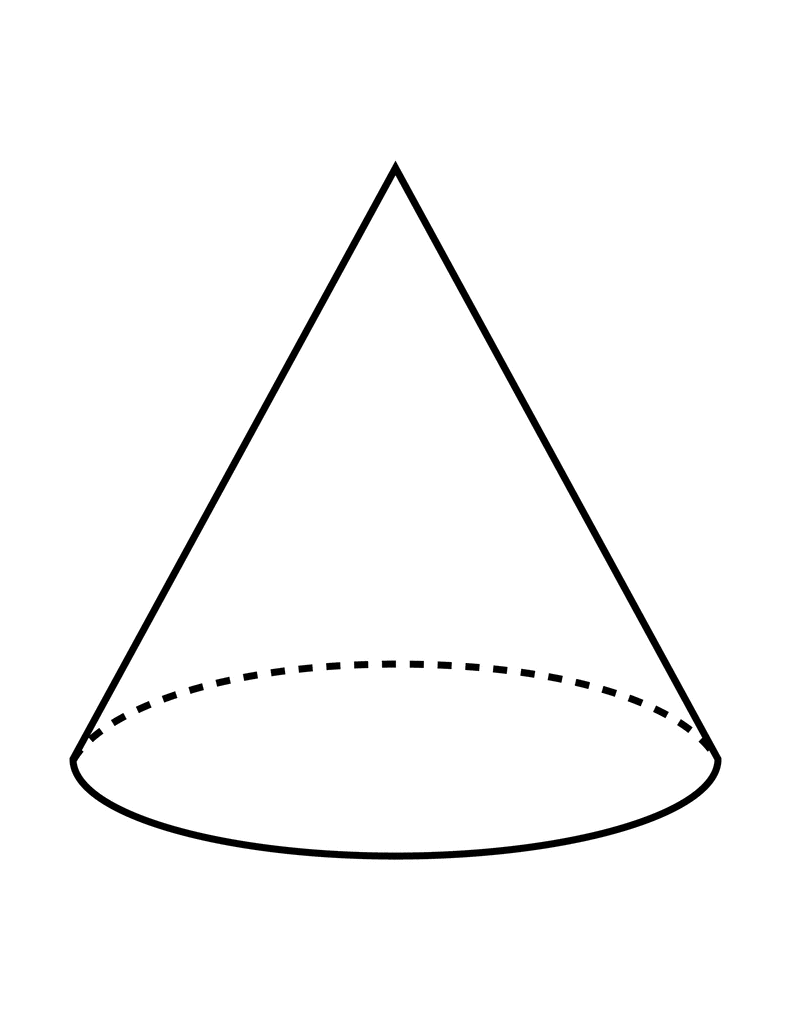 Flashcard Of A Cone   Clipart Etc