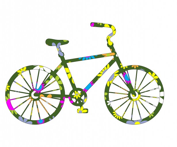 Floral Bicycle Clipart   Clipart Panda   Free Clipart Images