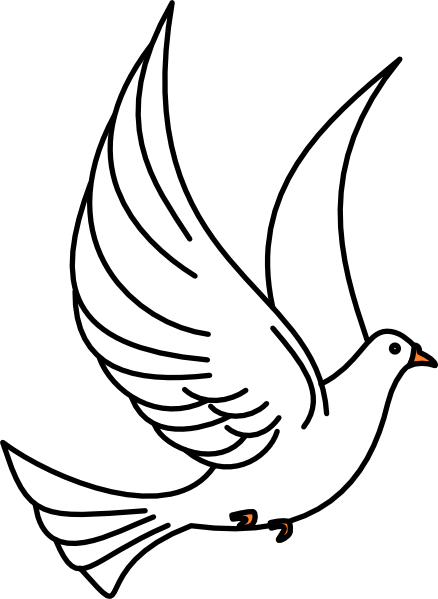 Flying Dove Clip Art At Clker Com   Vector Clip Art Online Royalty