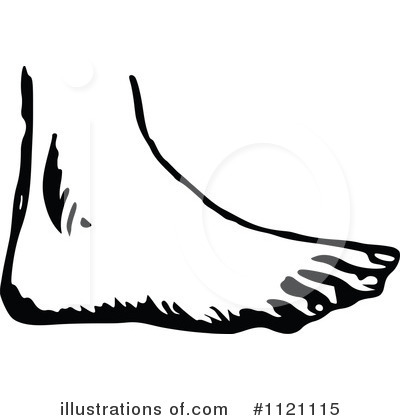Foot Clipart  1121115   Illustration By Prawny Vintage