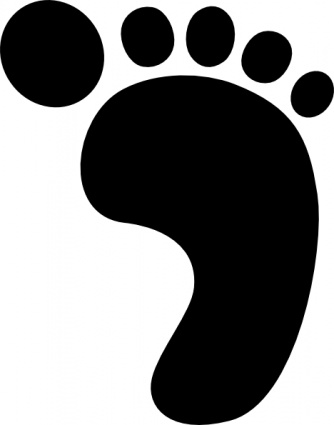 Foot Free Shoe Bodypart Footprints Shape Animal Footprint Prints