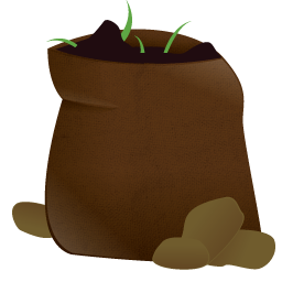 Free Sack Filled With Soil Clip Art