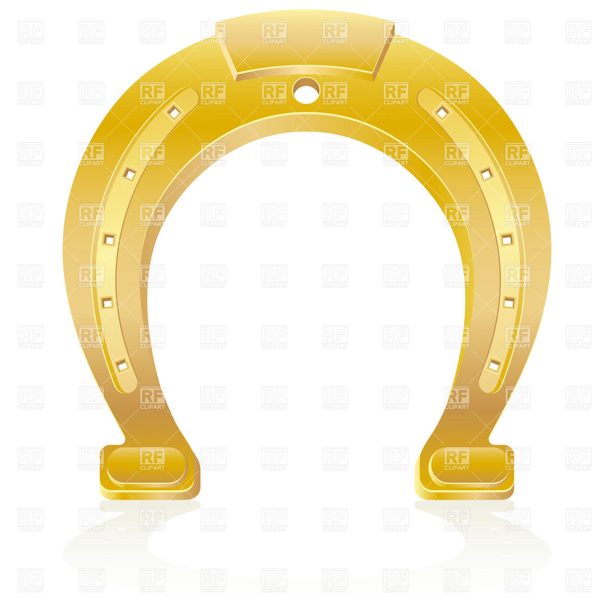 Gold Horseshoe 19425 Objects Download Royalty Free Vector Clipart