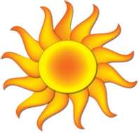 Noon Sun Clipart Blazing Hot Sun Clipart