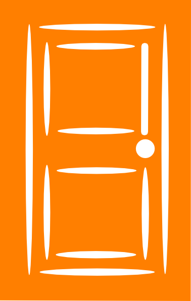 Orange Door Clip Art At Clker Com   Vector Clip Art Online Royalty