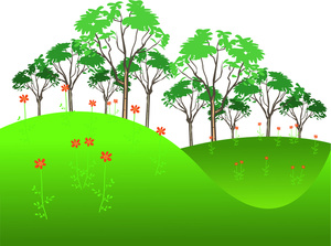 Park And Tree Clipart