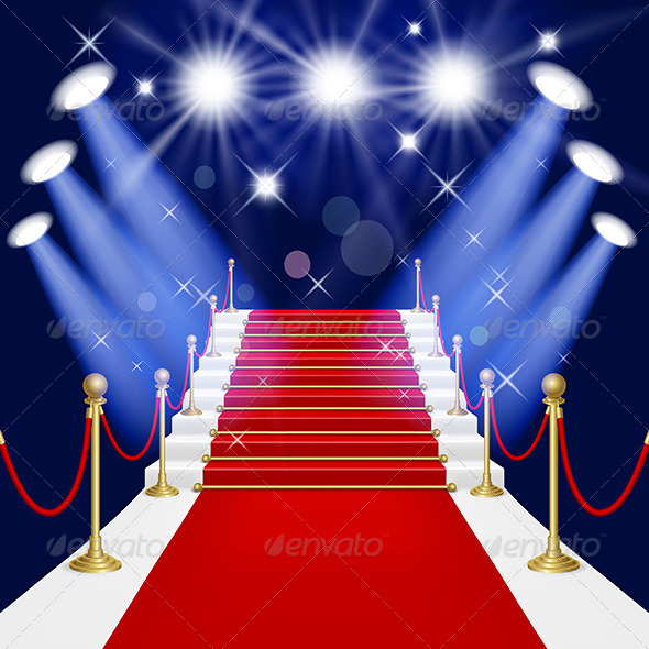 Red Carpet With Ladder   Miscellaneous Vectors