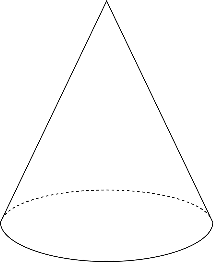 Right Circular Cone   Clipart Etc