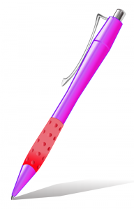 Share Pen With Grip Purple Clipart With You Friends 