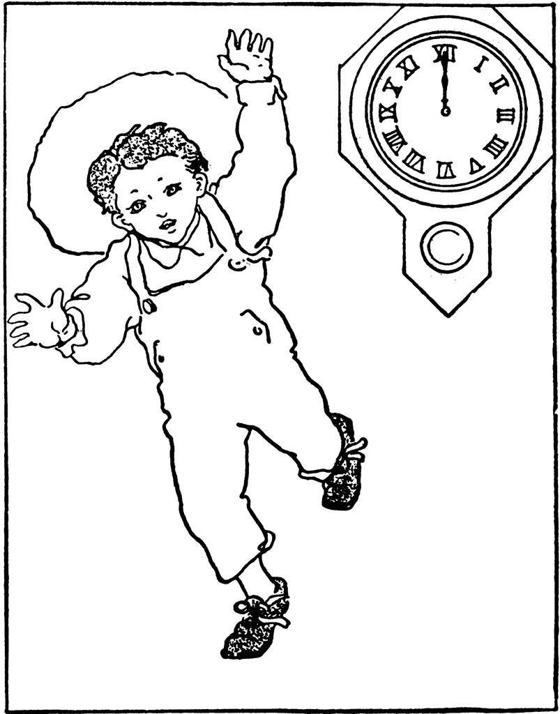 Telling Time 12 00 Noon Story Problem   Clipart Etc