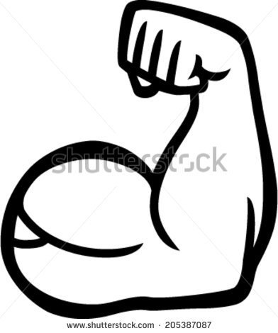 Biceps Arm Curl Vector Icon   Stock Vector