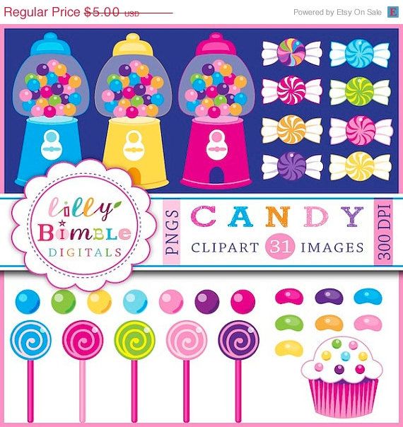 Clipart Gumball Machine Jelly Cupcake Instant Candy Clipart