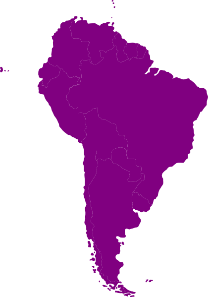 Continent Of South America Clip Art At Clker Com   Vector Clip Art