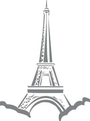 Eiffel Tower Paris Clip Art Free Vector In Open Office Drawing Svg    