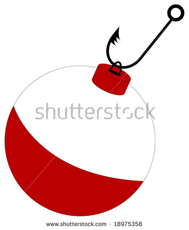 Fishing Bobber Clipart Barbed Fishing Hook Attached