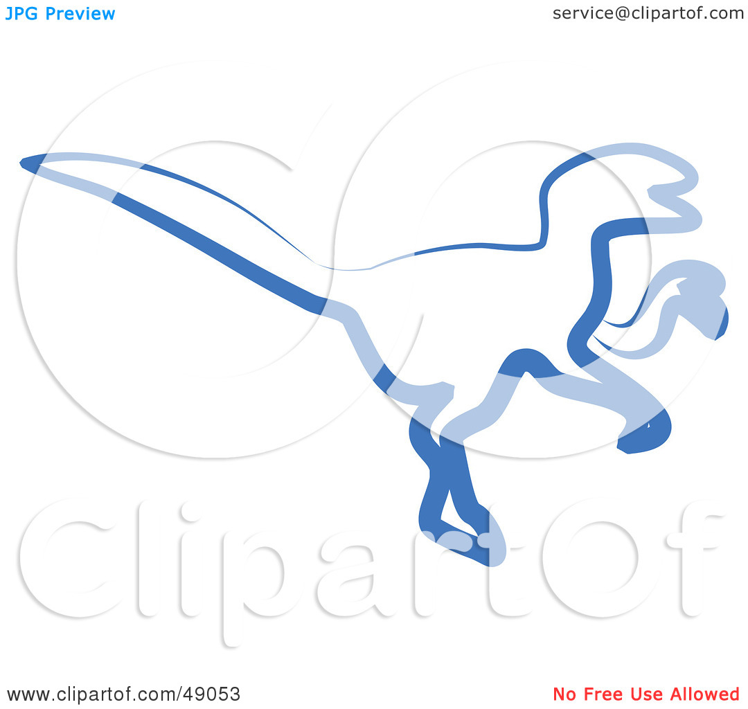 Free  Rf  Clipart Illustration Of A Blue Raptor By Prawny  49053