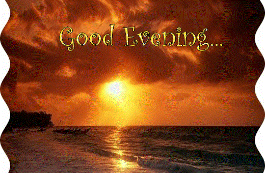 Good Evening Greeting Card For Friends
