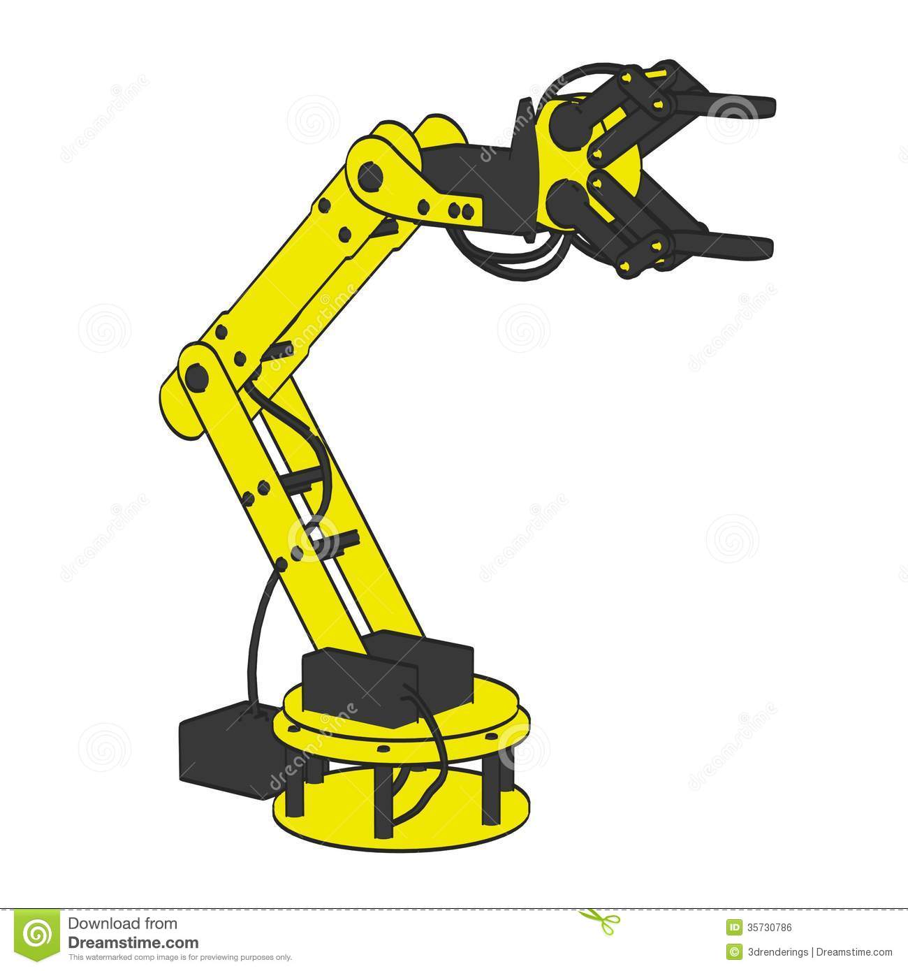 Image Of Robotic Arm Royalty Free Stock 35730786 Clipart