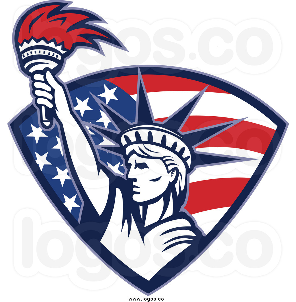 Liberty Clipart Royalty Free Clip Art Vector Logo Of A Statue Of