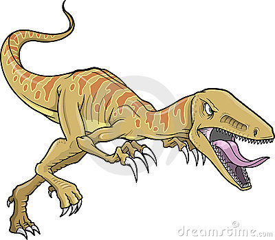 Raptor Dinosaur Vector Illustration Stock Image   Image  13041121