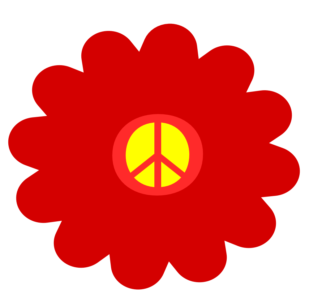 Red Hippie Flower Free Cliparts That You Can Download To You