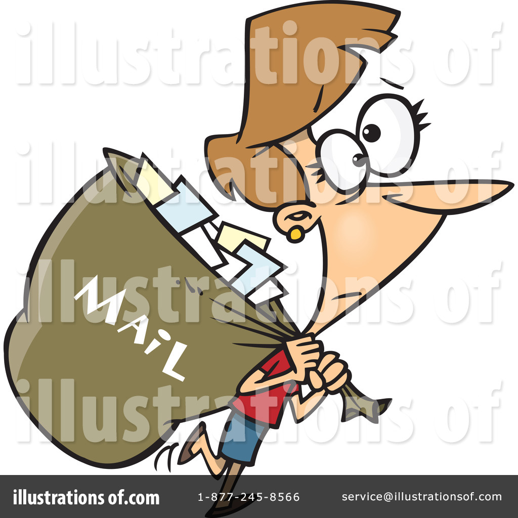 Royalty Free  Rf  Mail Clipart Illustration By Ron Leishman   Stock