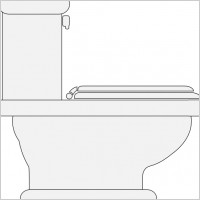 Toilet Seat Closed Clip Art