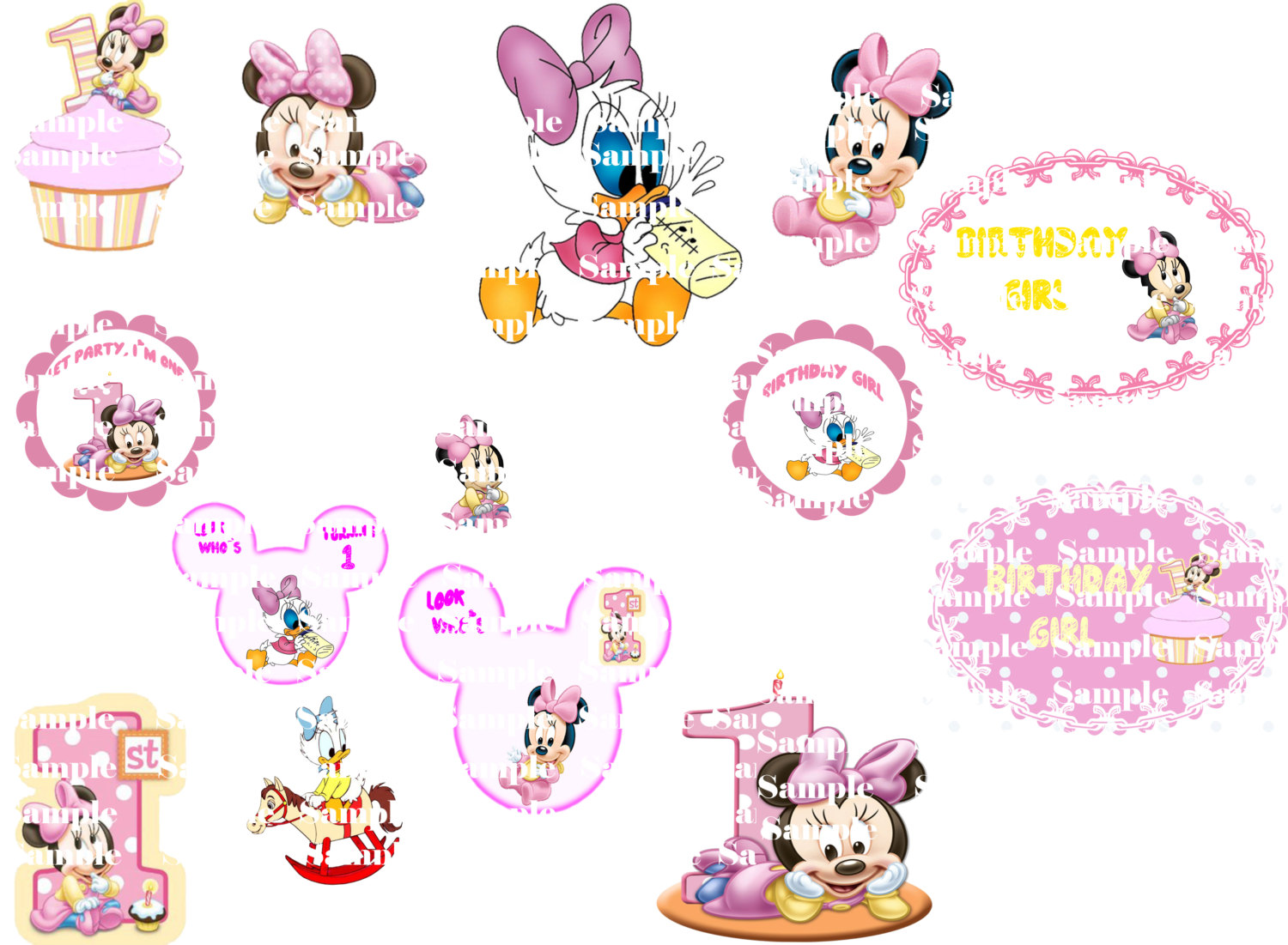 Baby Minnie 1st Birthday Minnie Mouse 1st Birthday 1st Birthday Minnie    