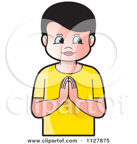 Boy Praying By Lal Perera