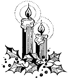 Christmas Candles Clip Art Candles To Light Your Christmas Pages