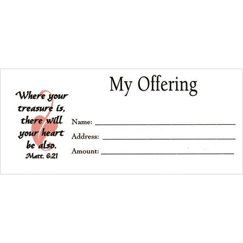 Church Tithe And Offering Envelopes