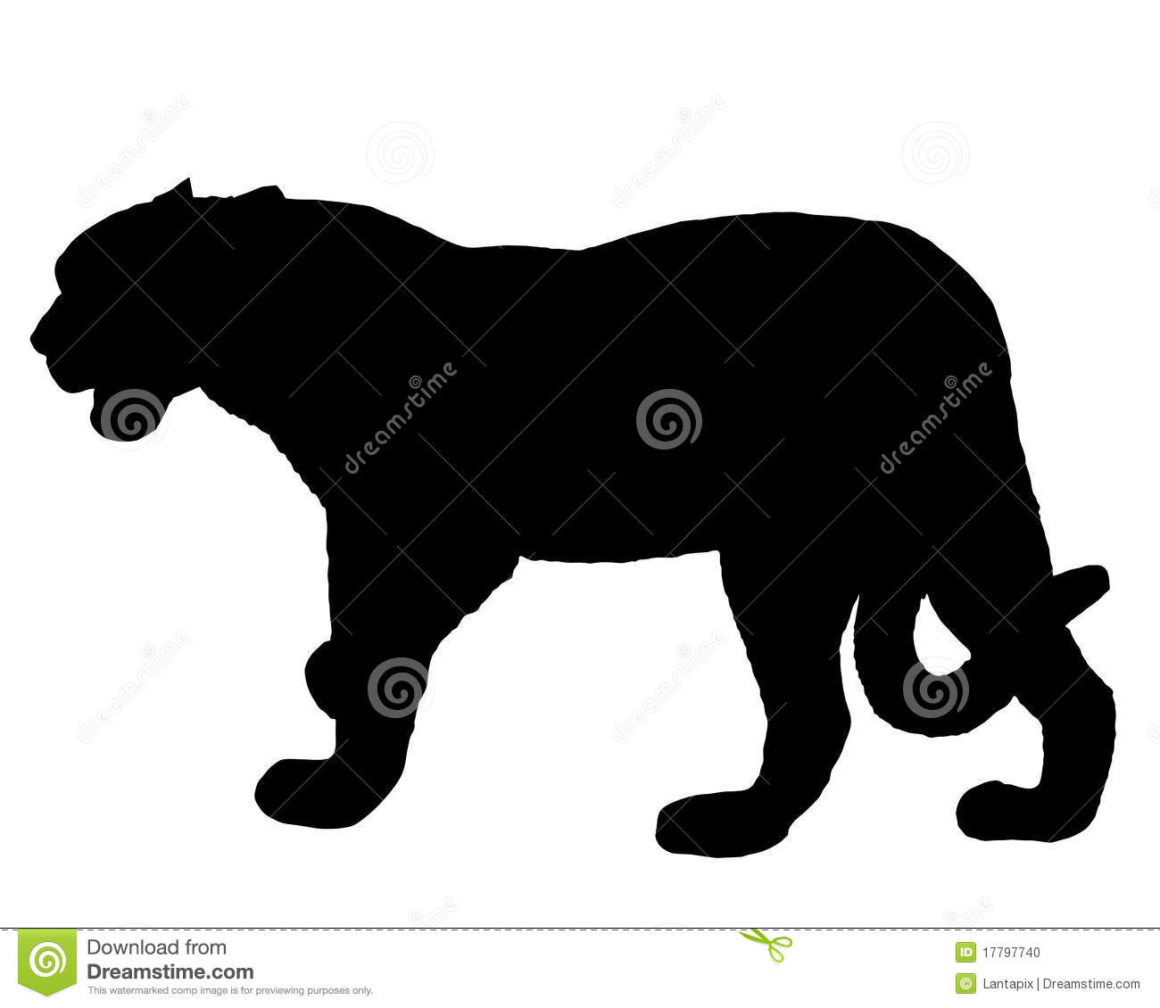 Detailed And Colorful Illustration Of Jaguar Silhouette