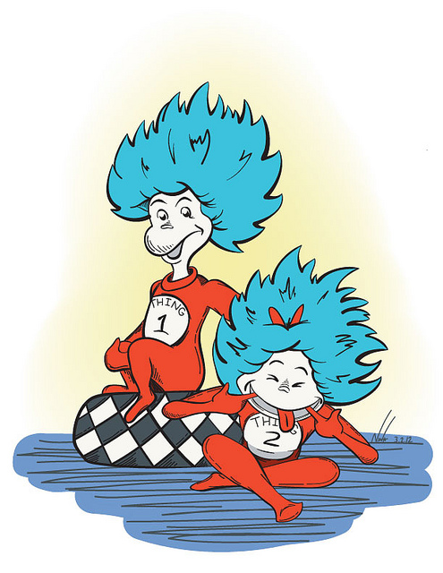 Dr Seuss Tribute  Thing 1 And Thing 2   Flickr   Photo Sharing 