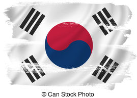 Flag South Korea Illustrations And Clipart