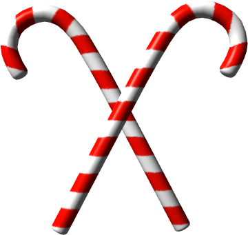 Free Clipart Of Candy Cane Clipart Of Two Crossed Candy Canes