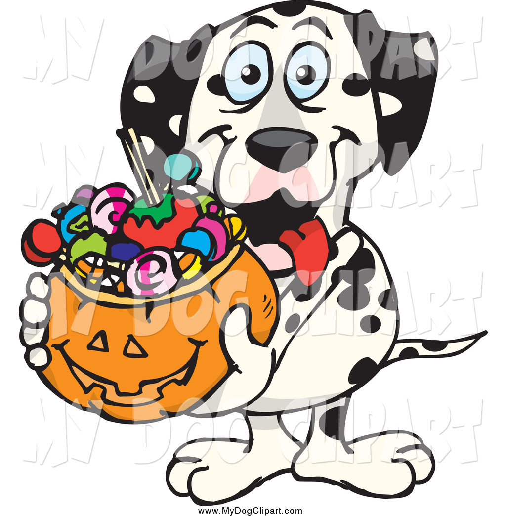 Halloween Candy Native American Dog Holding A Spear Dog Looking