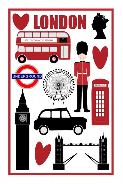 London Icons Clipart By Karen Arnold