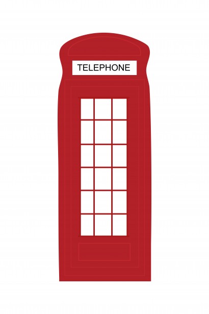 London Telephone Box Clipart By Karen Arnold