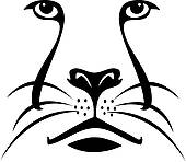 Mountain Lion Face Silhouette Lion Face Silhouette Logo