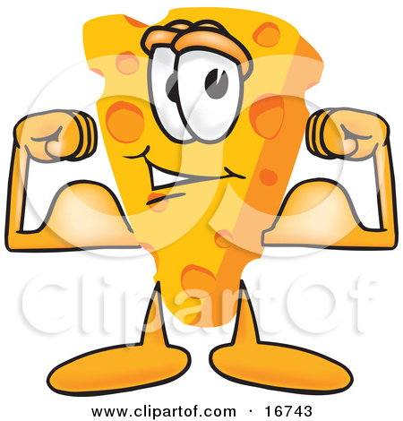 Of Swiss Cheese While Agreeing On A Business Deal Clipart Illustration