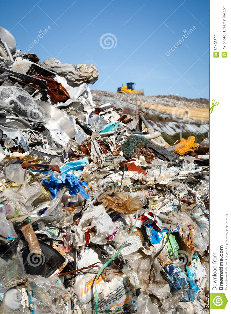 Pile Of Waste And Trash For Recycling Or Safe Disposal Great For