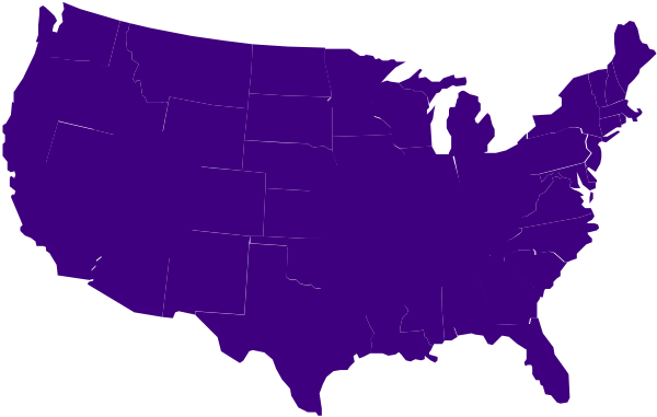 Purple Usa Map Clip Art At Clker Com   Vector Clip Art Online Royalty