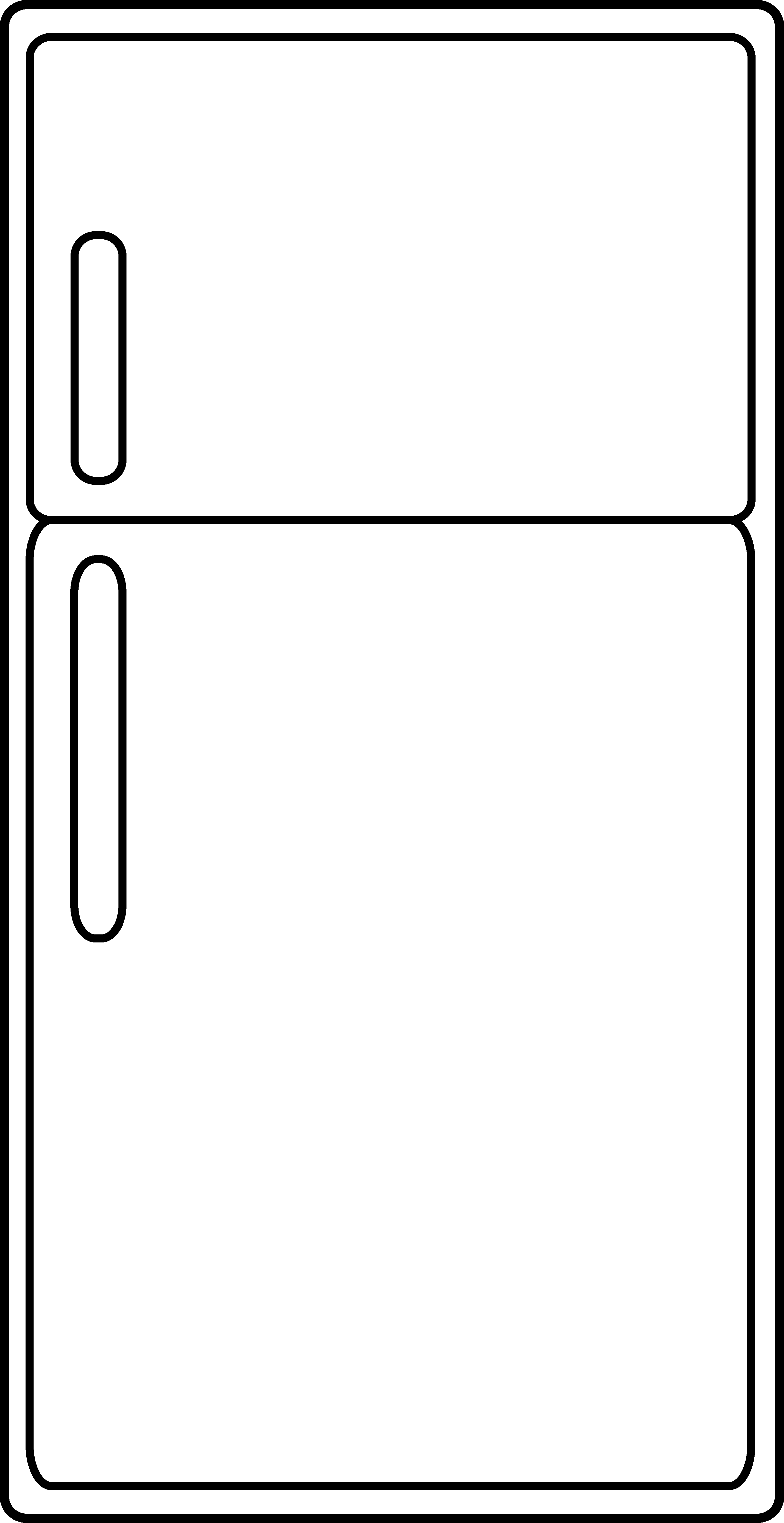 Refrigerator Clipart Refrigerator Outline Png