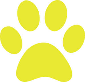 Related Pictures Yellow Paw Print Clipart